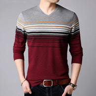Homme Multi-Striped Pullover