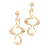 Punk Style Long Twisted Earrings