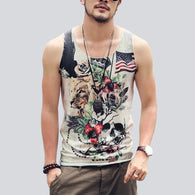 Skulls Retro Tank Top