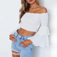Sweet Ruffle Flare Sleeves