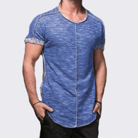 Men's Casual Slim-fit Stitching Top