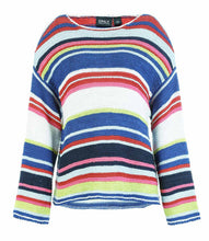 Loose Fit Colored Stripes Knit