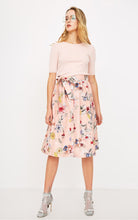 Lace-up Floral Skirt