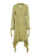 Madeleine Ruffled Check Dress