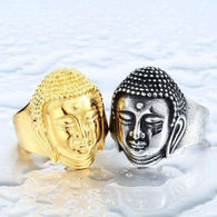 Stainless Steel Buddha Ring - Mindful Bohemian