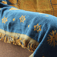 Pure Cotton Knitted Ethnic Vintage Blanket