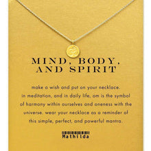 Mind, Body, and Spirit Om Necklace (Gold Dipped),necklace,[product_vender],Mindful Bohemian