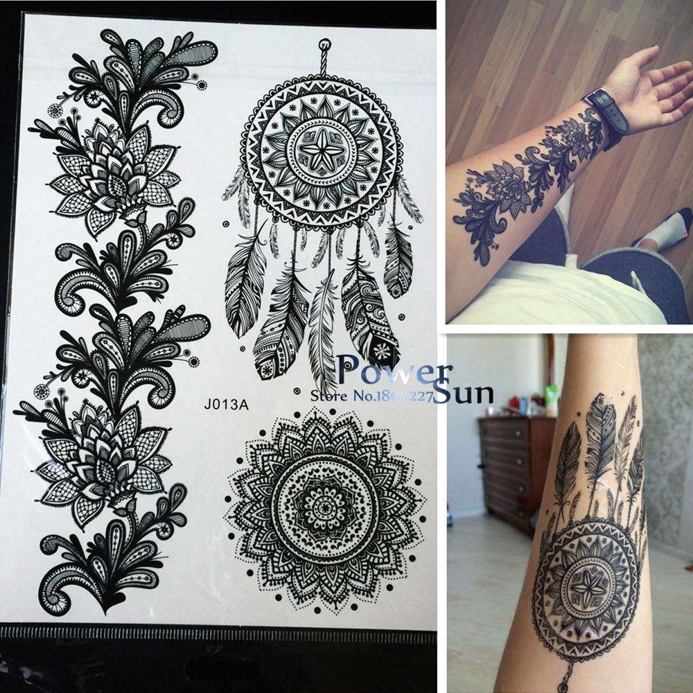Vector Bohemian Ornamental Elements, Ethnic Makhenda, Hand Drawn Boho  Tattoo Design In Doodle Style. Zentangle Patterned Illustration Isolated On  Black Background. Henna Spirituality. Royalty Free SVG, Cliparts, Vectors,  and Stock Illustration. Image