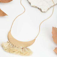 Crescent Moon Avatar Necklace -  Free People - Bohochic - Music Festival