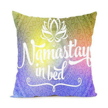 Namaste Zippered Throw Pillowcase,,Mindful Bohemian,Mindful Bohemian
