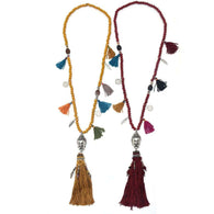 Handmade Tibetan Vintage Buddha Tassle Necklaces! -  Free People - Bohochic - Music Festival