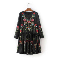 Vintage Bohemian Floral Dress - Mindful Bohemian