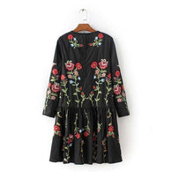 Vintage Bohemian Floral Dress - Mindful Bohemian