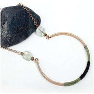 Handmade Natural Stone Threaded Necklace -  Free People - Bohochic - Music Festival