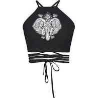 Elephant Digital Crop Top -  Free People - Bohochic - Music Festival