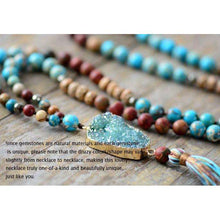 Turqouise Druzy Natural Stone Mala Beads,jewels,[product_vender],Mindful Bohemian