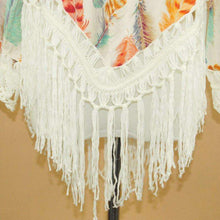 Crochet Feather Poncho -  Free People - Bohochic - Music Festival