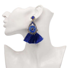 Oversized Gemstone Tassel Earrings,ring,[product_vender],Mindful Bohemian