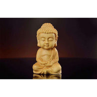 Solid Boxwood Carved Buddha,buddha,[product_vender],Mindful Bohemian