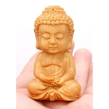 Solid Boxwood Carved Buddha,buddha,[product_vender],Mindful Bohemian