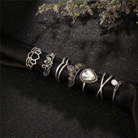 Lotus Ring Set,ring,[product_vender],Mindful Bohemian