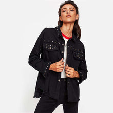 Studded Fray Black Magic Jacket,jacket,[product_vender],Mindful Bohemian