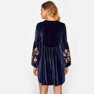 Winter Blues Velvet,dress,[product_vender],Mindful Bohemian
