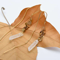 Quartz Crystal Earrings,earrings,[product_vender],Mindful Bohemian