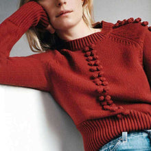Pom Pom Winter Pulloversweater