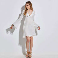 Ivory Tassel Dress -  Free People - Bohochic - Music Festival
