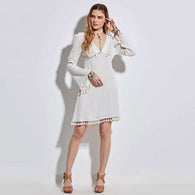Ivory Tassel Dress -  Free People - Bohochic - Music Festival