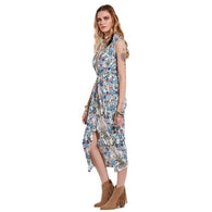 Floral Pleated Split Dress -  Free People - Bohochic - Music Festival