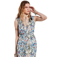 Floral Pleated Split Dress -  Free People - Bohochic - Music Festival