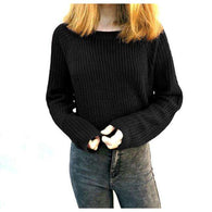 Cozy Crop Knitted Sweatersweater