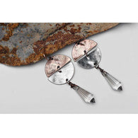 Half Moon Crystal Earrings -  Free People - Bohochic - Music Festival