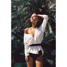 Camila Striped Batwing Top -  Free People - Bohochic - Music Festival