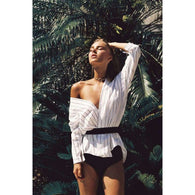 Camila Striped Batwing Top -  Free People - Bohochic - Music Festival