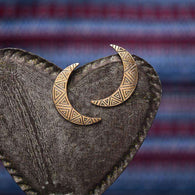 Crescent Moon Earrings -  Free People - Bohochic - Music Festival