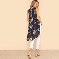 Floral Print Caped Blouse -  Free People - Bohochic - Music Festival