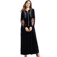 Floral Velvet Bishop Dressdress