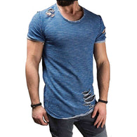 Men's Slub Ripped Shirt