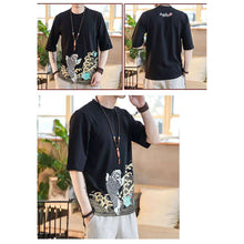 Men's Casual Fish Art Topmens