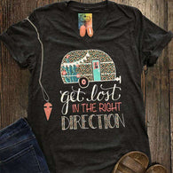 Get Lost In The Right Direction Graphic Tee -  Free People - Bohochic - Music Festival