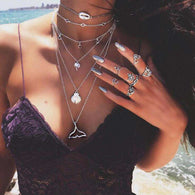 Boho Multi-layer Chain Necklaces -  Free People - Bohochic - Music Festival