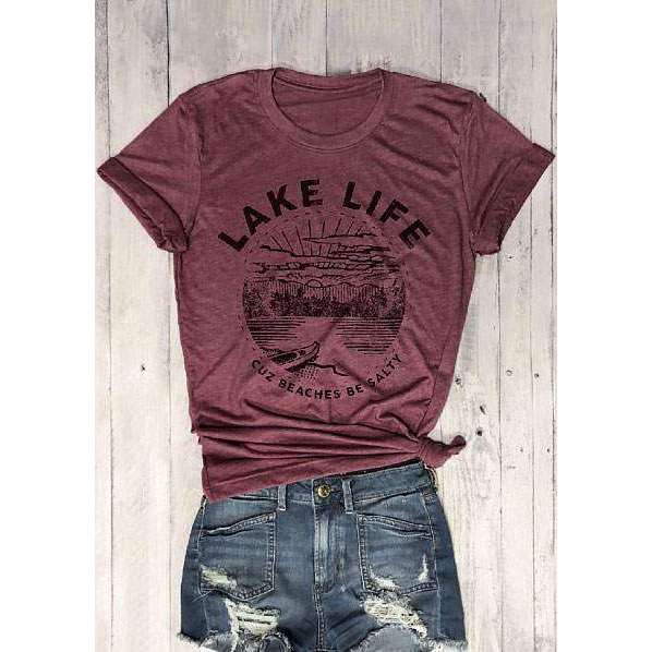 Lake Life Graphic Tee,tshirt,[product_vender],Mindful Bohemian