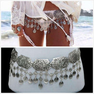 Gypset Silver Coin Belt -  Free People - Bohochic - Music Festival
