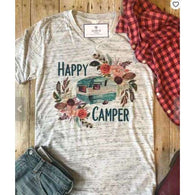 Boho Happy Camper Graphic Tee -  Free People - Bohochic - Music Festival