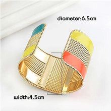 Color Block Cuff Bangleaccessories