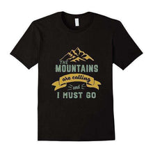 Mens The Mountains Are Calling & I Must Go Vintage Tshirt,mens,Mindful Bohemian,Mindful Bohemian