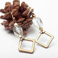 Samantha Vintage Natural Stone Drop Earrings